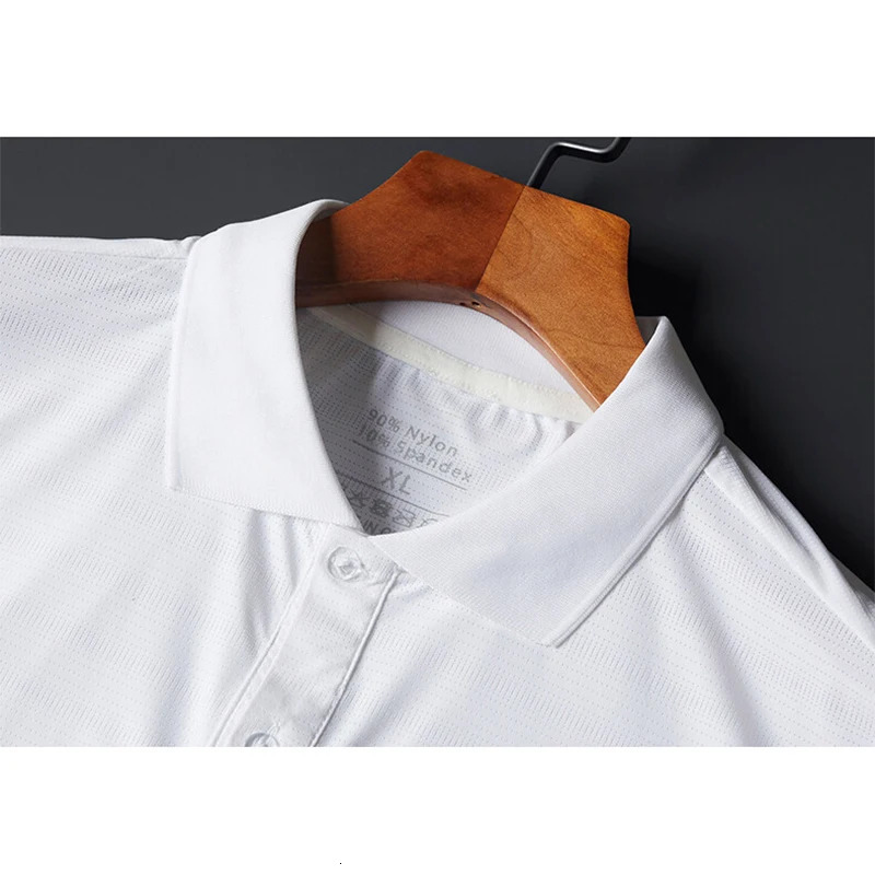 6XL 7XL 8XL Polo Shirts Men Tops Male Tshirts Summer Ice Cool Basic Tee Father Plus Size Clothing Man Short Sleeve 240328