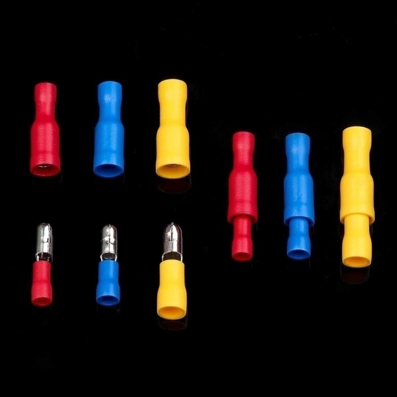 Insulated Cable Connector Electrical Wire Crimp Spade Butt Ring Fork Set Ring Electric Crimp lugs Rolled Terminals Assorted Kit