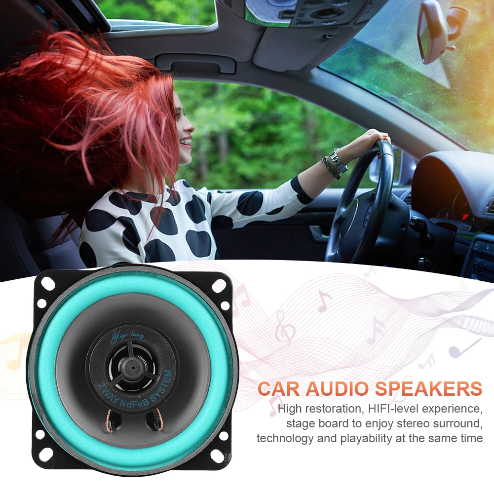 4/5/6 Inch 100W/160W Universal Car HiFi Coaxial Speaker Vehicle Door Auto Audio Music Stereo Full Range Frequency Loudspeaker