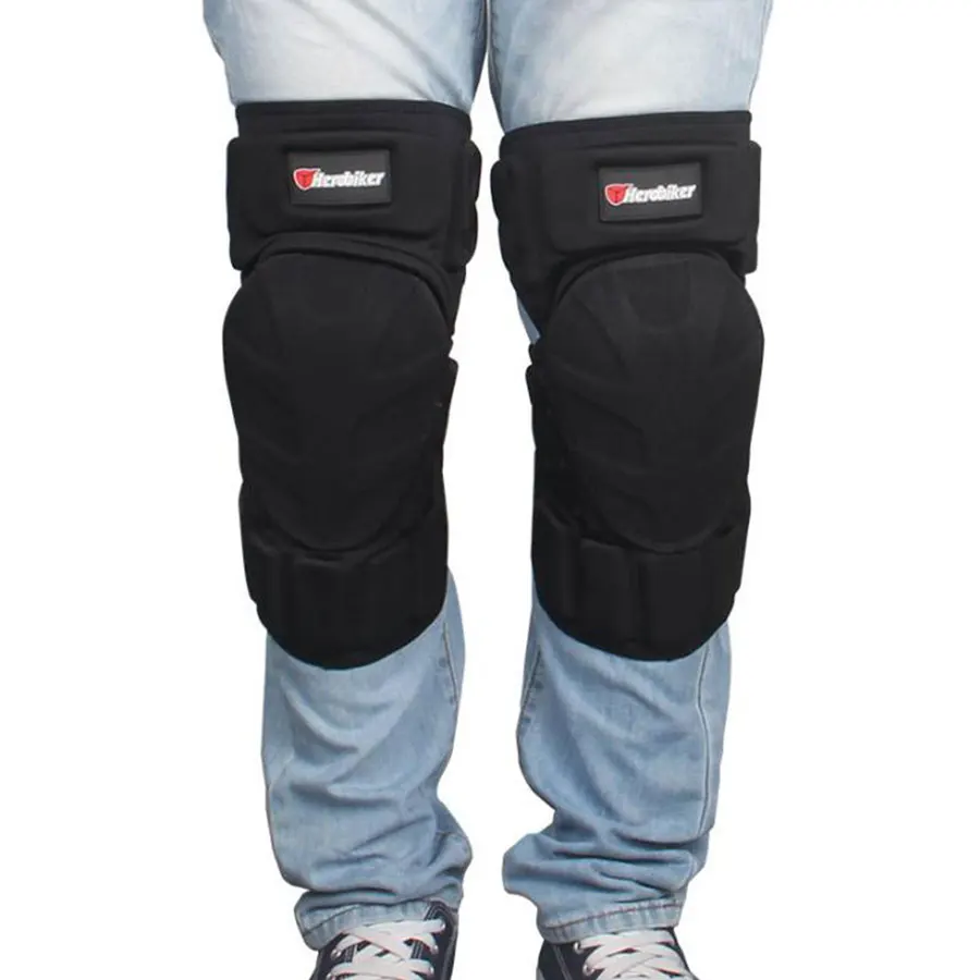 Pads HEROBIKER Motorcycle Knee Motorbike Motocross Knee Protector Guard Winter Keep Warm Moto Knee Protector Protective Gear smile