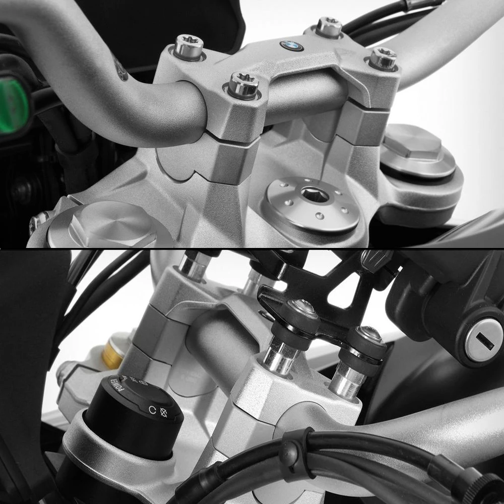 Motorcycle Handlebar Risers For BMW F850GS F900R F900XR Handle Bar Riser Clamp Extend Handlebar Adapter Mount