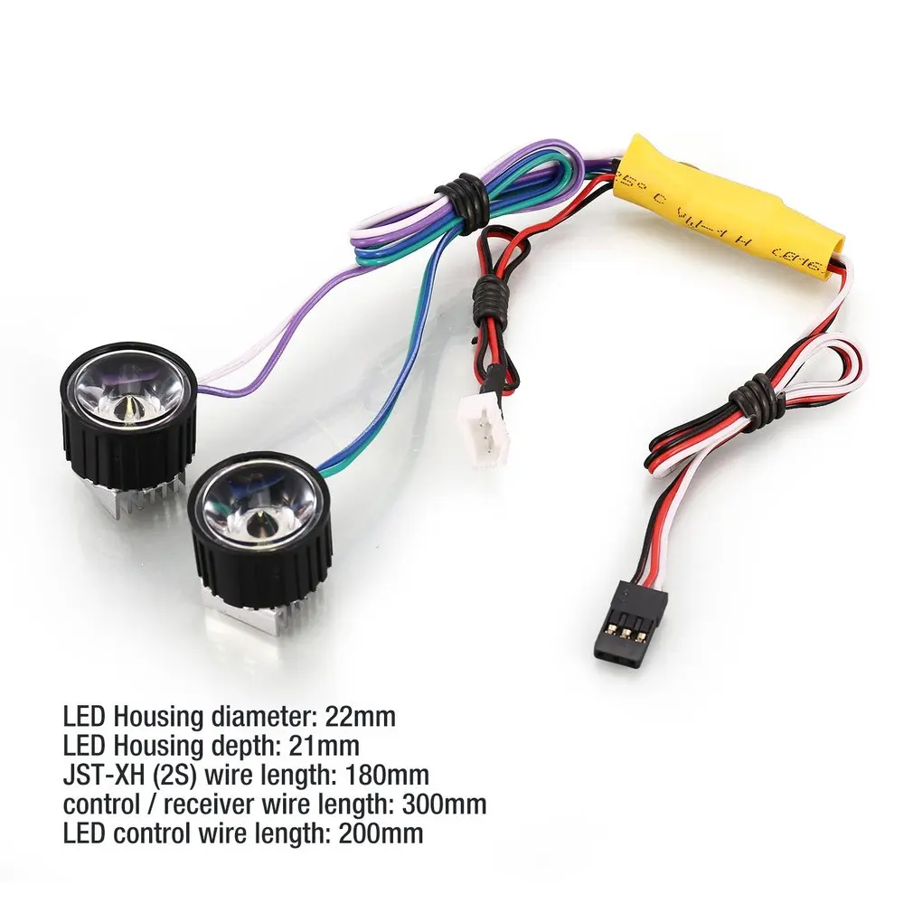 G.T.POWER High Power System Headlight Bright LED Light / Lamp for RC Car RC Crawler Airplane Boat Accessories