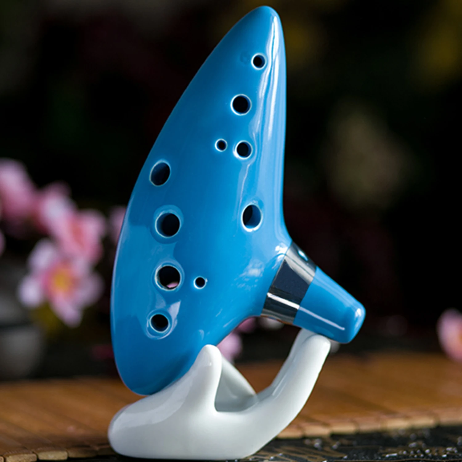 Colour 12 Multi Classic Holes Alto C Bright Pottery Woodwind Musical Instrument The Legend Ocarina smile