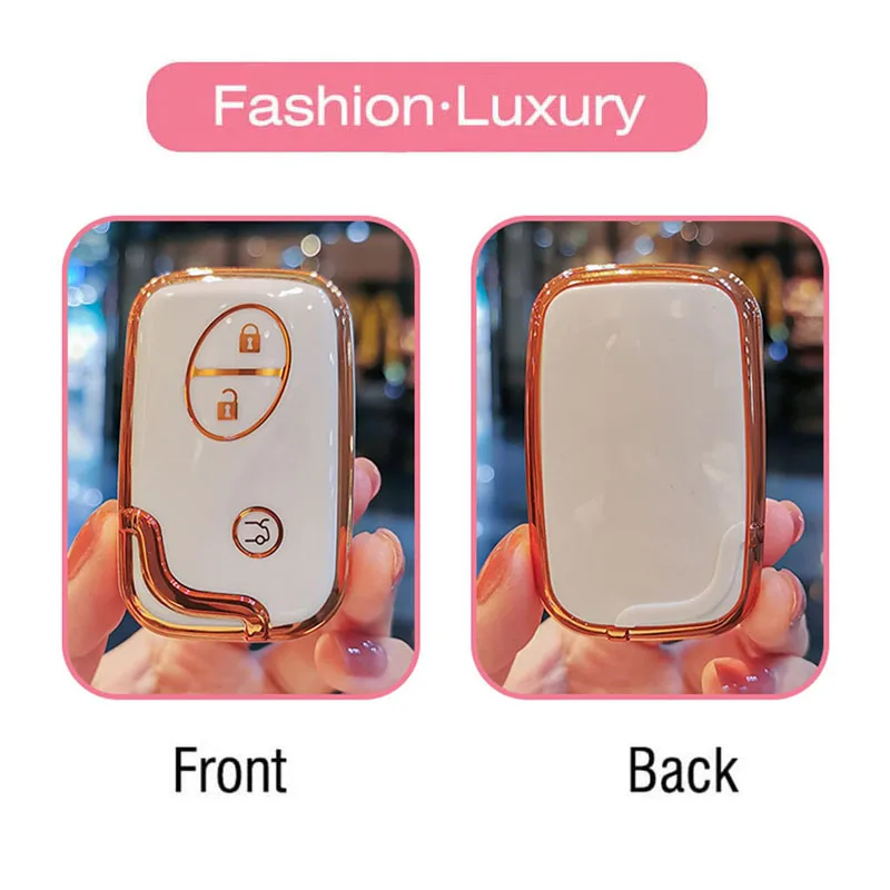 Car Remote New TPU Key Fob Case Cover Fit for Lexus GS460 GS450h GS430 RX450h CT200h HS250h LS460 ES350 IS350 IS250 smile