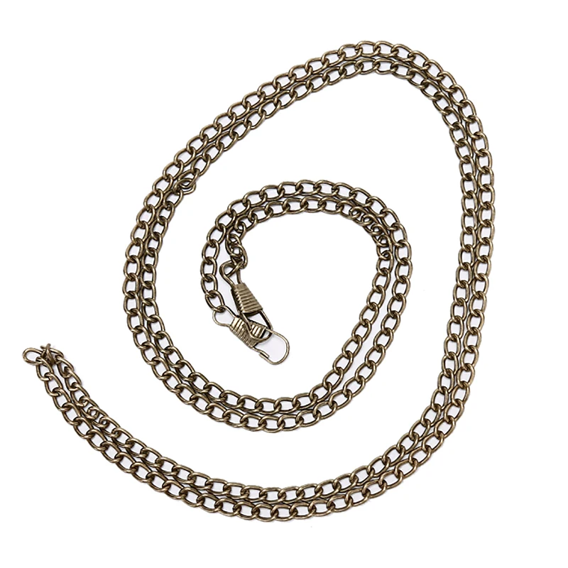 120cm Handbag Metal Chains For Bag DIY Purse Chain With Buckles Shoulder Bags Straps Handles Parts & Accessories