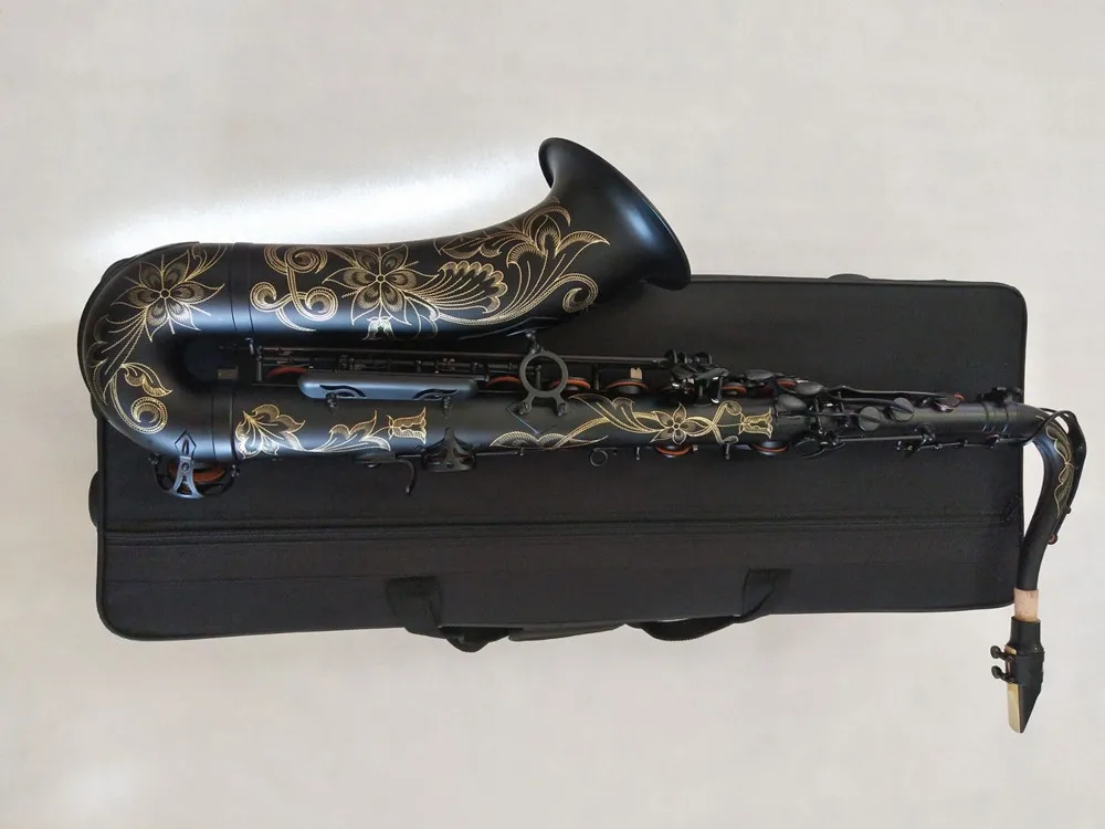 Super New Tenor Saxophone High Quality Sax B flat Tenor saxophone playing professionally paragraph Music Black Saxophone