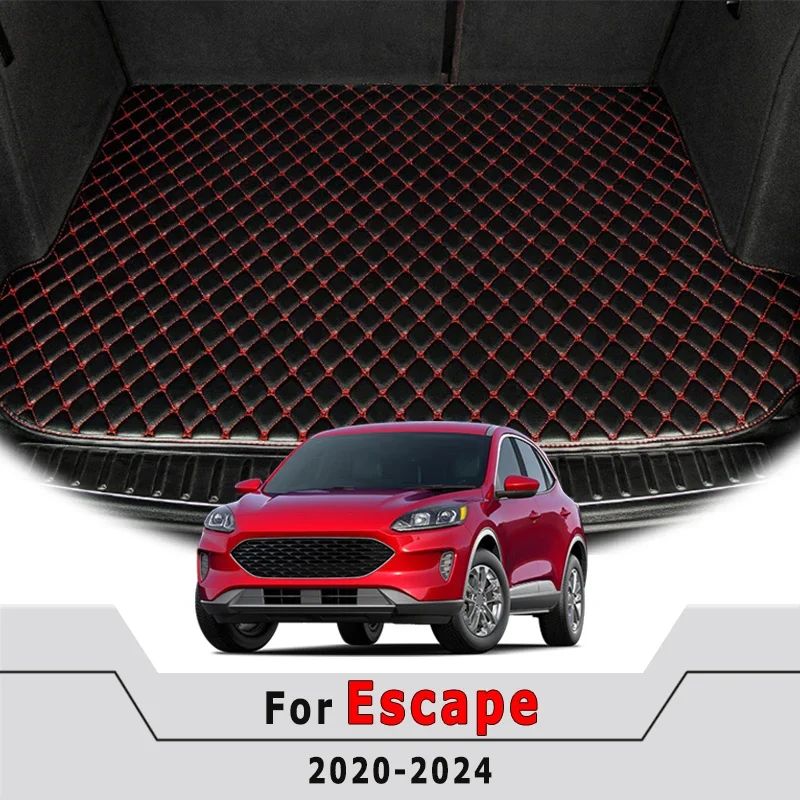 Car Trunk Mat For Ford Escape Kuga 2024 2023 2022 2021 2020 Cargo Liner Auto Interior Accessories Vehicle Replacement Waterproof