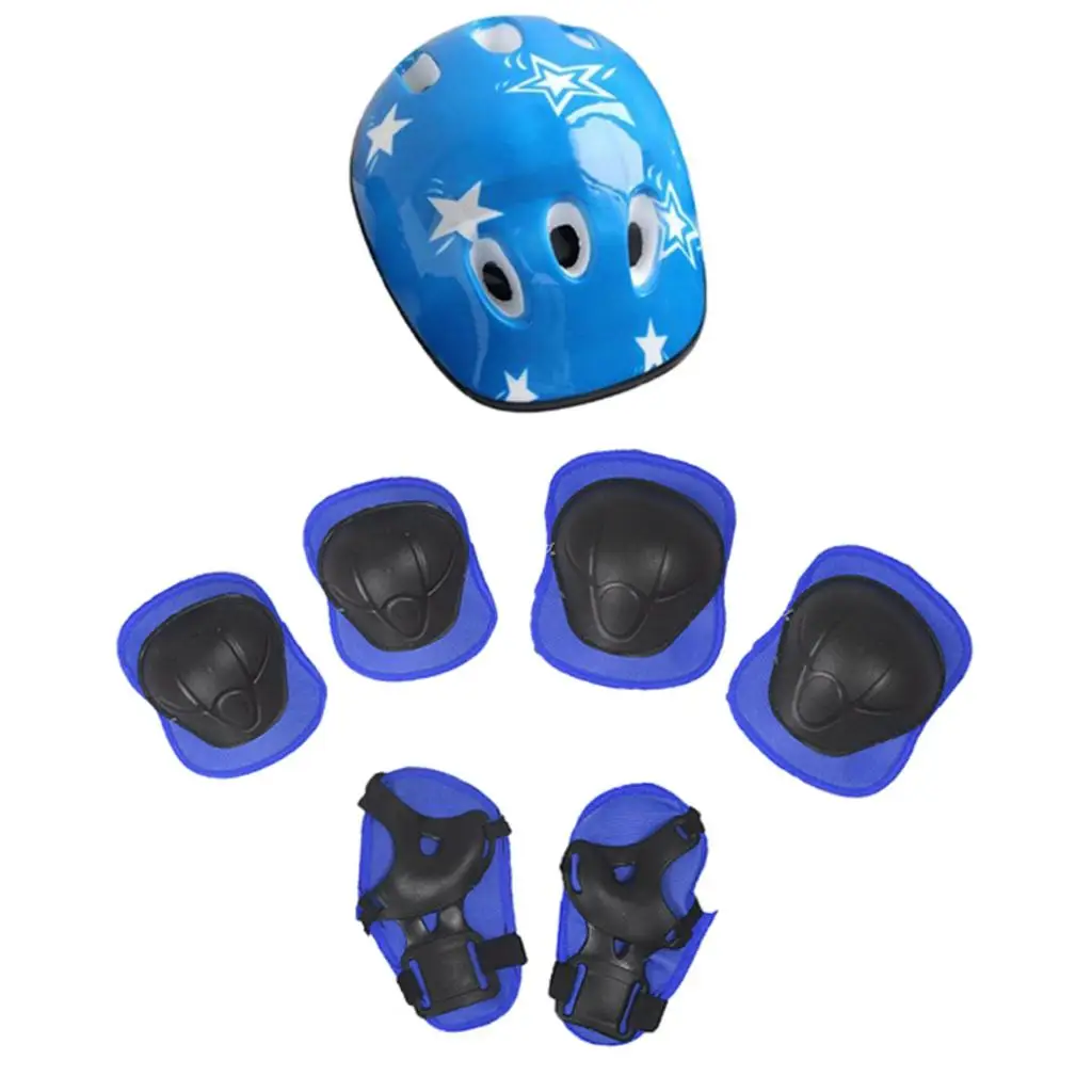 new 6/7Pcs Elbow Wrist 2025 Knee Pads Sport Protective Gear Guard for Kids Skating Outdoor Sports Protective Gear Set