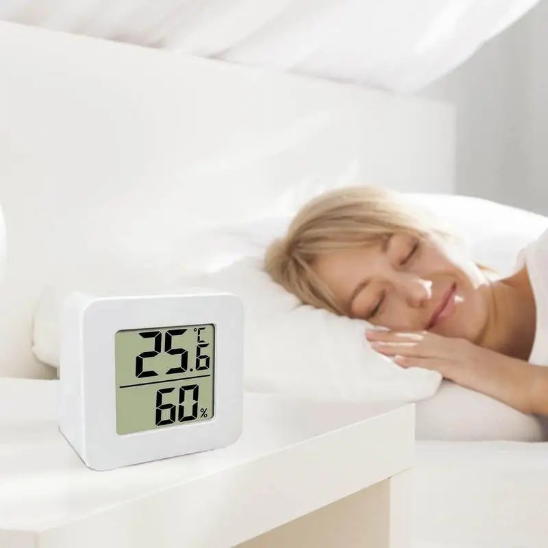 Thermometer LCD Digital Mini Temperature Indoor Room Hygrometer Gauge Sensor Humidity Meter Indoor Thermometer Temperature smile