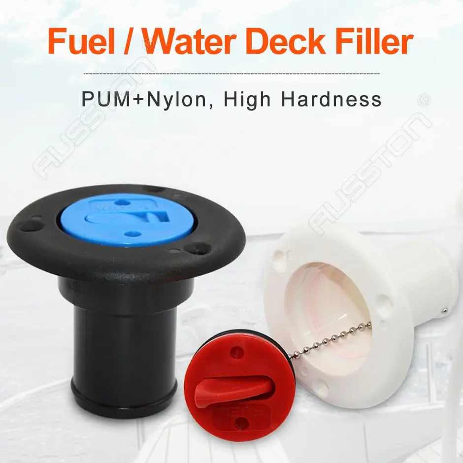 Deck Filler Cap GAS DIESEL FUEL WATER WASTE 38mm 50mm Marine Boat Yacht Hardware Accessories Socket Deck Filler Cover Keyless