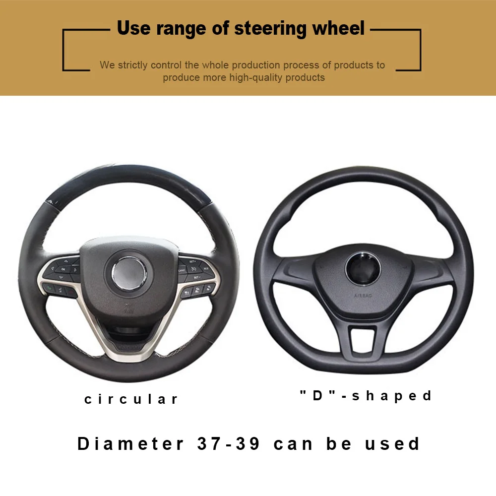 Steering PU ddmysmile Covers Leather Interior Accessories Car Steering Wheel Cover Wooden Pattern Smile