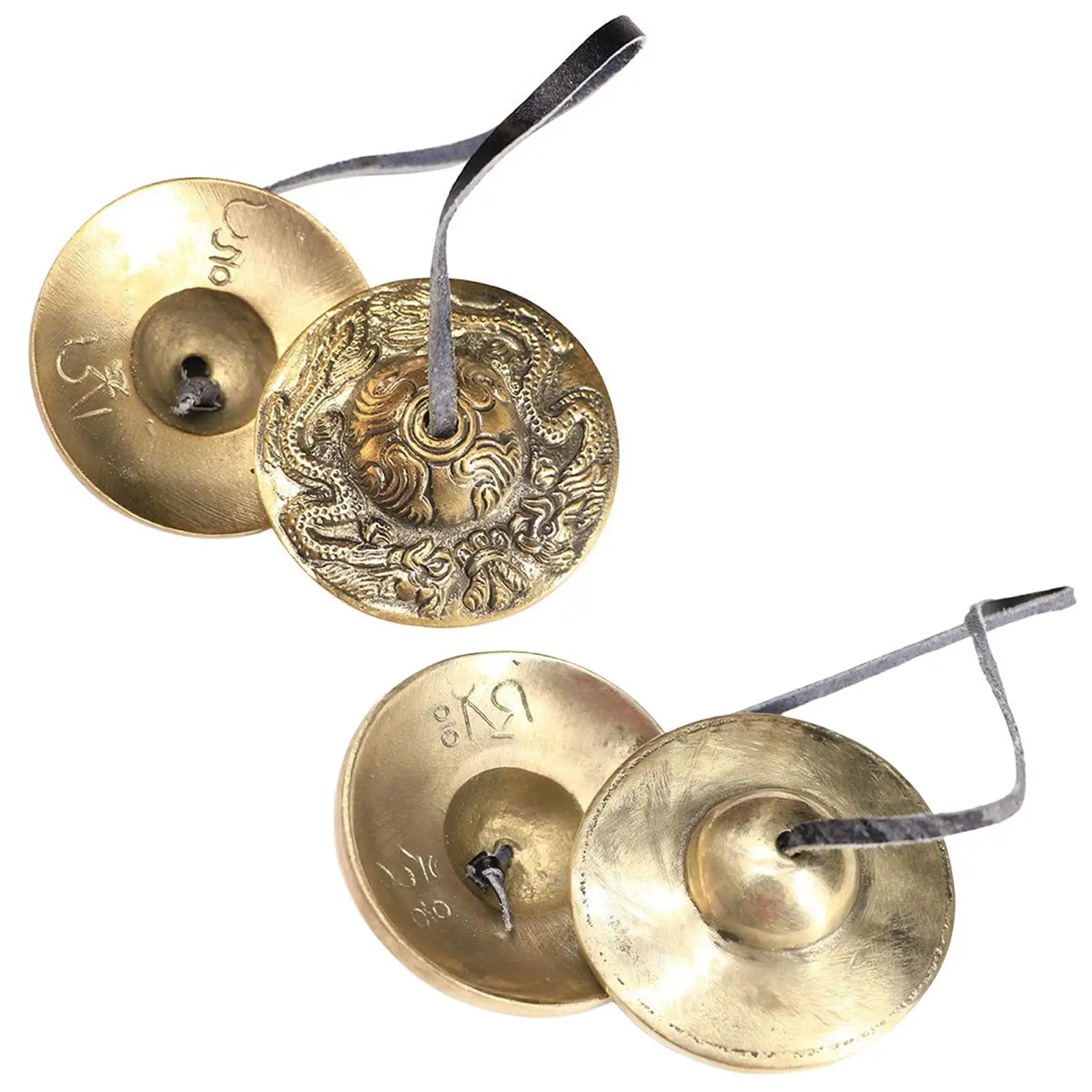 Brass Tibetan Tingsha Cymbals Buddhist Meditation