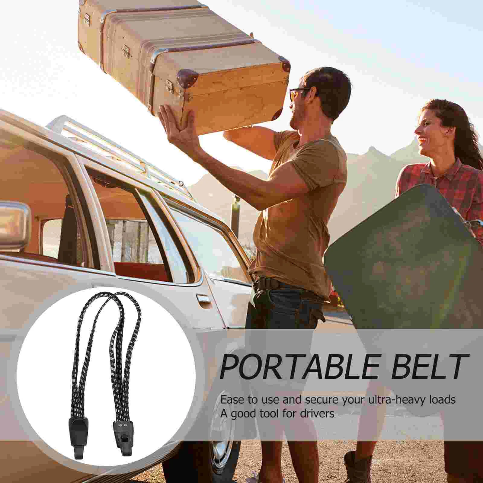 Luggage Strap Belt Binding Heavy Bungee Straps Duty Bundling Cargo Motorcycle Elastic Cords Rubber Fixed Fastening Tension