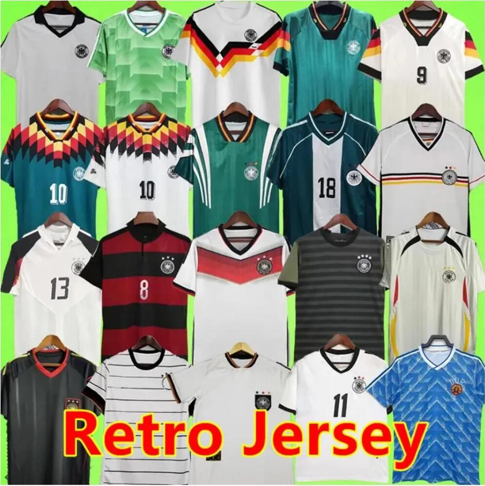 World cup 1990 1998 1988 1996 GermanyS Retro Littbarski BALLACK Soccer Jersey KLINSMANN 2006 2014 shirts KALKBRENNER 1996 2004 Matthaus Hassler Bierhoff KLOSE 888