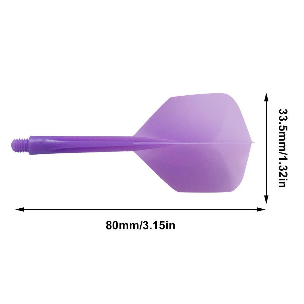 6Pcs Integrated Dart Shaft and Flights Anti-Fall Integrated Dart Flights and Shafts Durable 2BA Screw In-one Dart Flight Plastic
