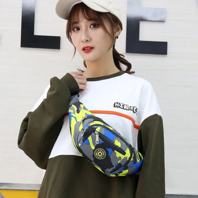 Canvas Bag YoReAi New Unisex Fanny Pack Waist Hip Belt Bags Purse Pouch Pocket Travel Running Sport Bum High Quality Waterproof smile
