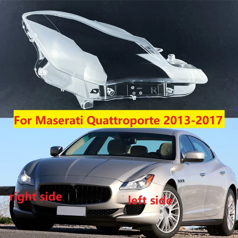 For Maserati Quattroporte 2013 2014 2015 2016 2017 Headlight Cover Headlamp Shell Transparent Lampshade Lens Glass Lamp Shell