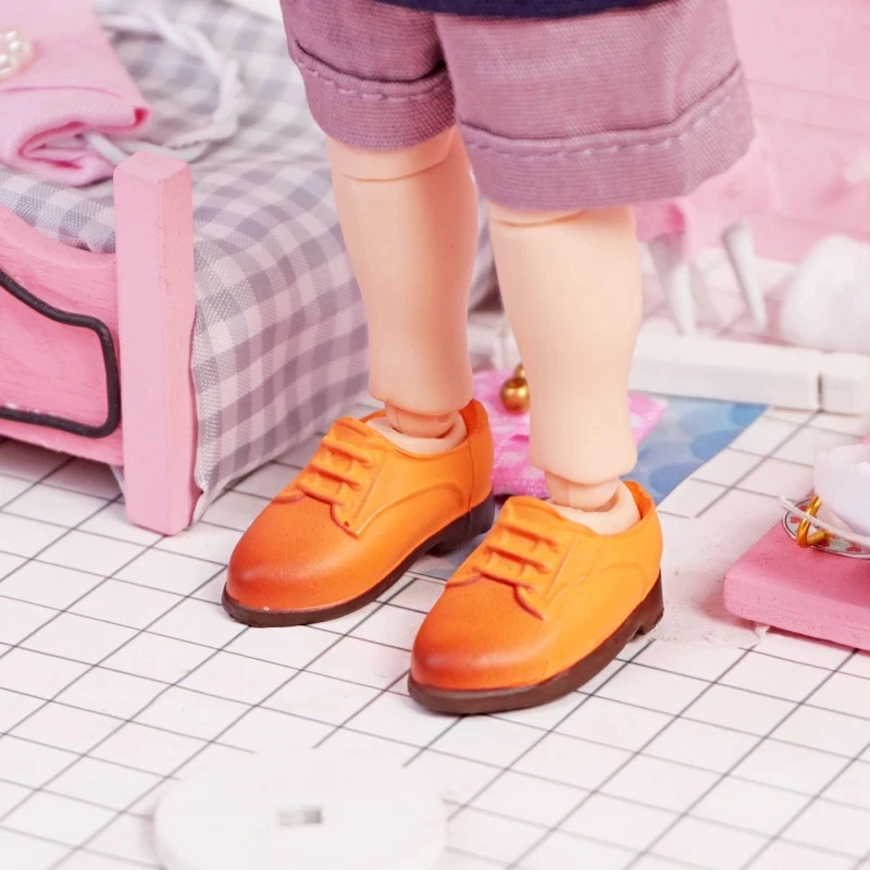 Retro Ob11 Ronde Britse Neus Schoenen Pvc Materiaal Pop Accessoires Schattig Voor Penny, Ymy, Obitsu 11,Molly, Gsc,1/12 Bjd ddmysmile Pop Smile Penny,
