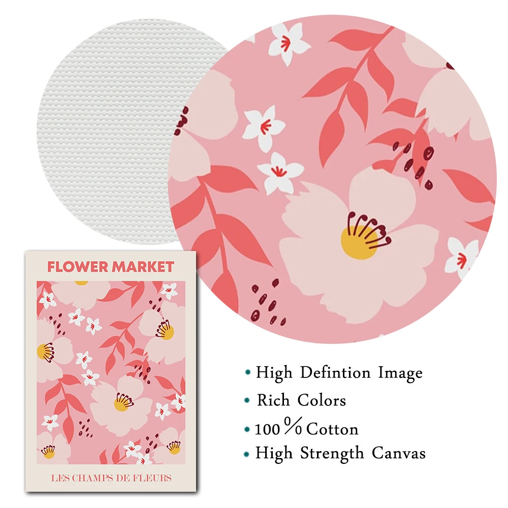 Posters Henri Matisse Picasso Prints Flower Market Wall Art Abstract Canvas Painting Nordic Picture For Living Room Home Decor smile