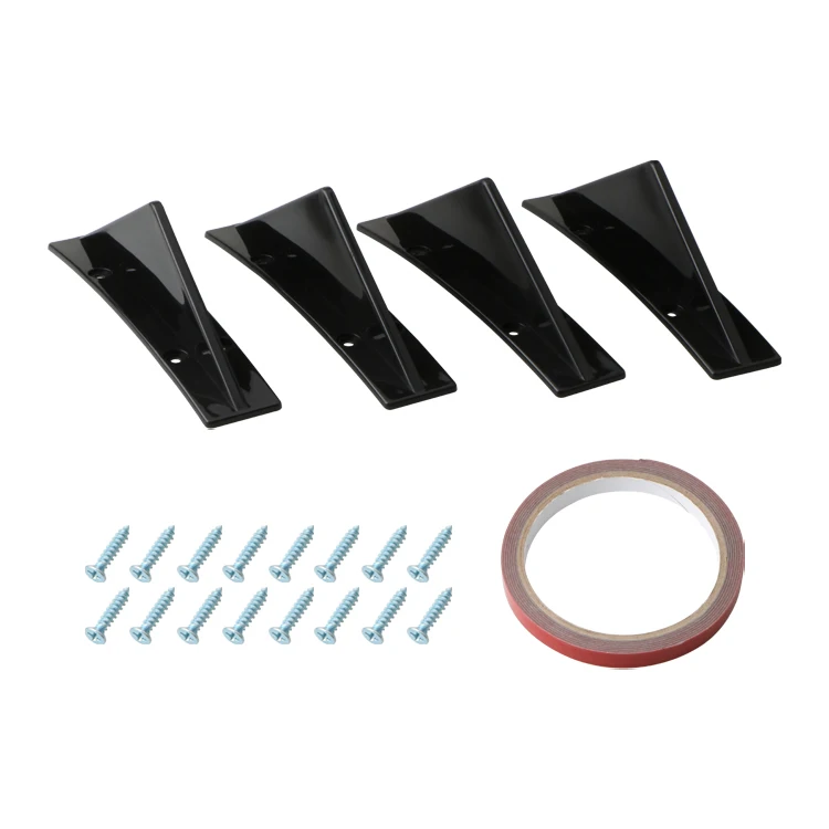 Bumper Universal Diffuser Rear Lip Splitter Canard Spoiler For VW GTI GOLF 5 6 7 T5 6 7 POLO Passat B5 B6 B7 B8 smile