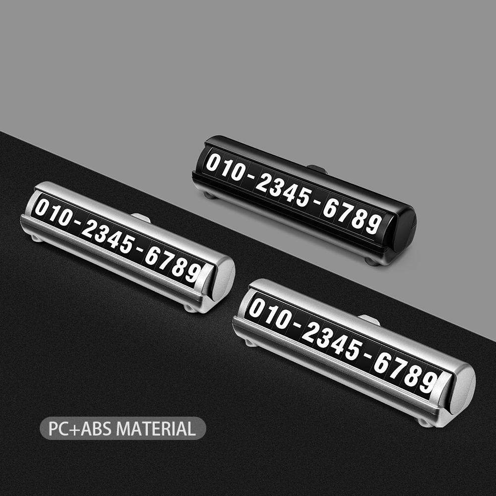 Luminous Temporary Parking Phone Card Plate Telephone Number Park Stop Car-styling Car Accessories