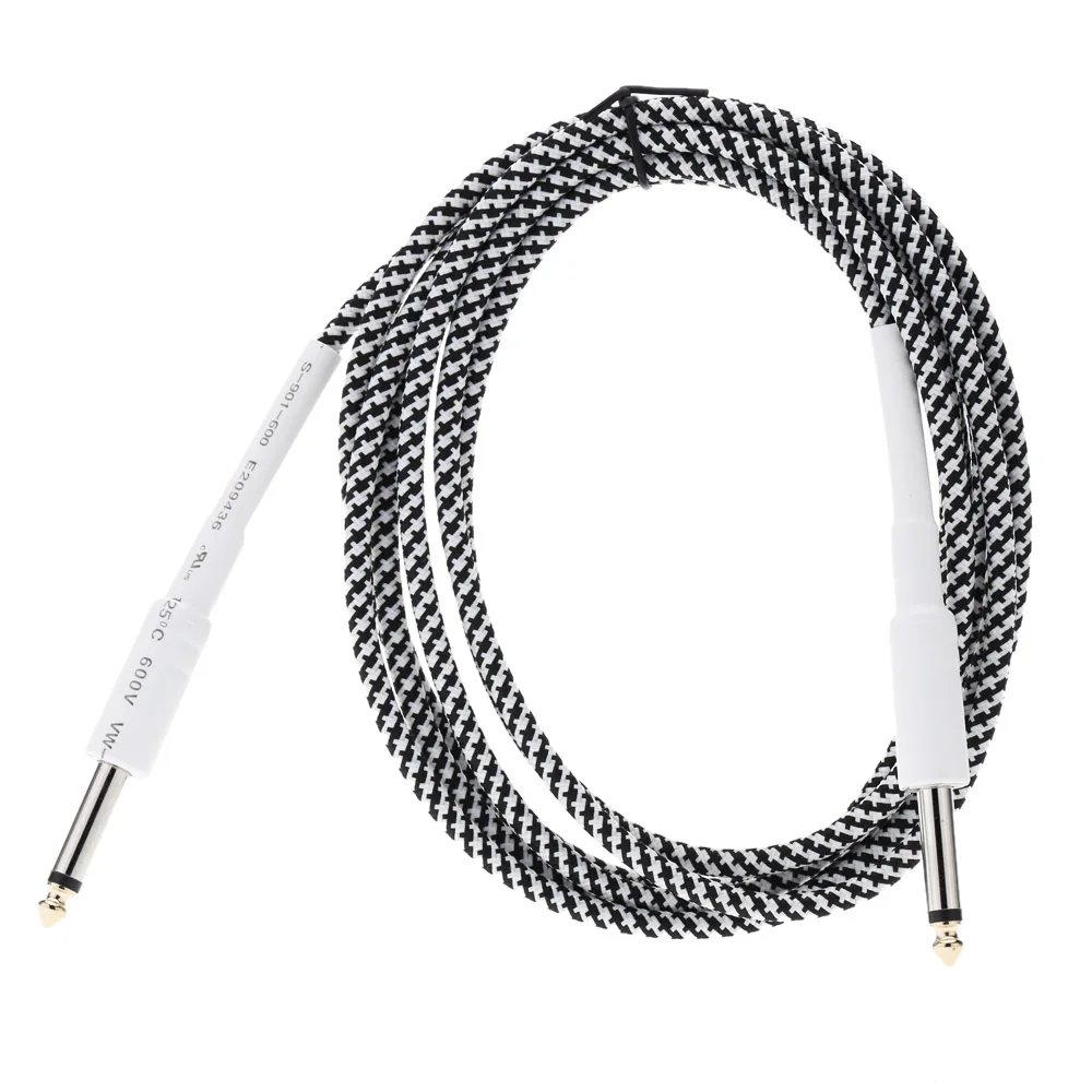 2M 6.6ft / 2m 6.35mm Mono Male to 6.35mm Mono Male Cable Wire Cord for Guitar Bass Instrument guitar accessories guitar capo