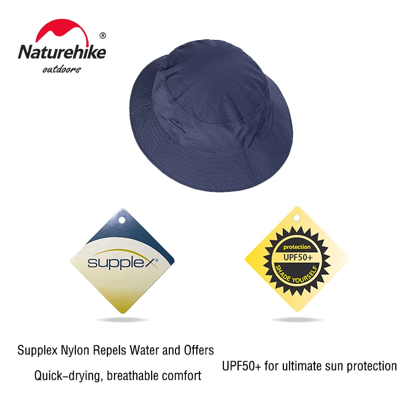 Naturehike SUPPLEX Sunshade Fisherman Hat Ultralight Folding Summer Quick-dry Bucket Hat Hunting Hiking Fishing Hat NH18H008-T