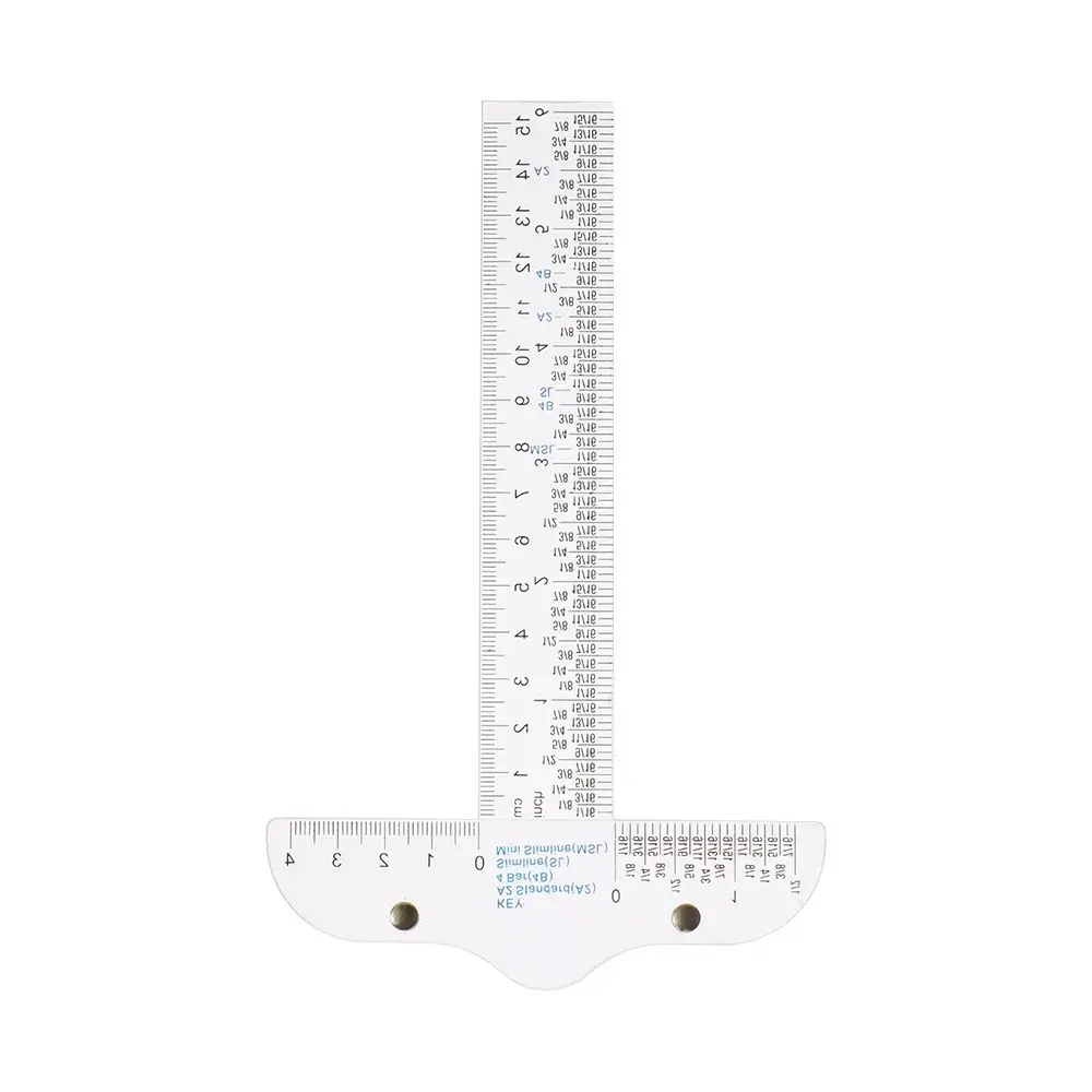 1PC Acrylic T-Square Ruler For new Handtool In Both Inches And 2025 Metric Measurements Transparent Graduated Measuring Scale Rule