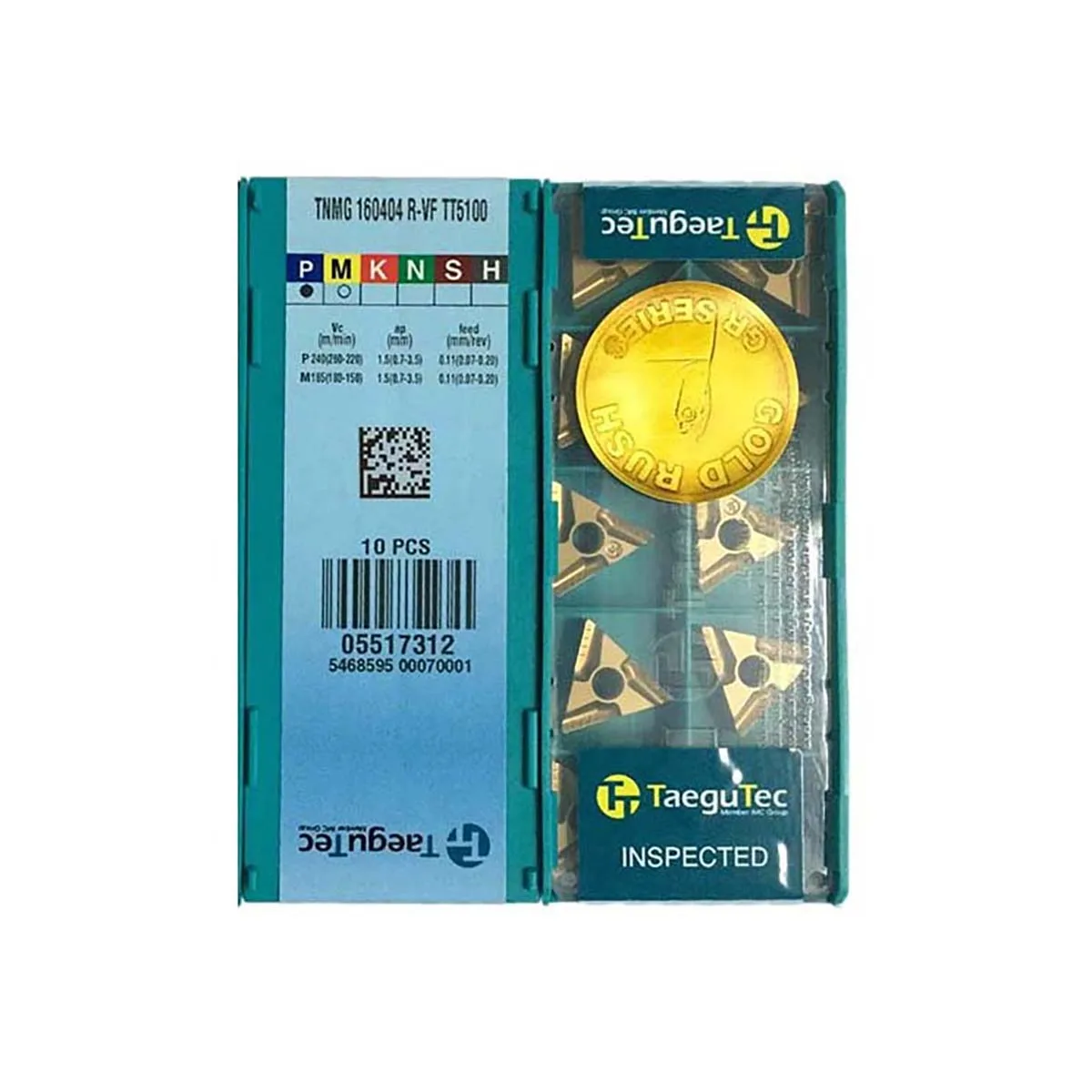 TaeguTec 100% Original TNMG TNMG16 TNMG160404R VF TNMG160404R FS TNMG160404 MT CT3000 Medium Carbide Turning Inserts