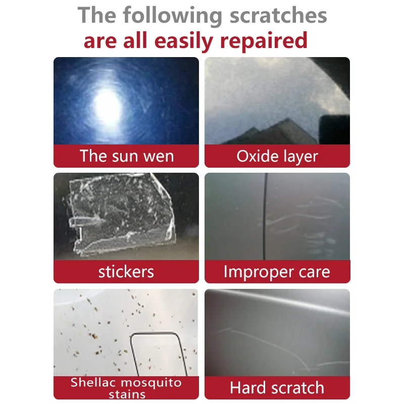 Car Sticker Body Wax Scratch Repair Polishing Kit Auto Grinding Compound Anti Scratch Cream Paint Care Polish Cleaning Tools Set
