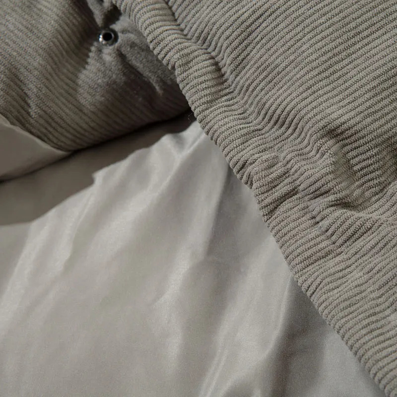 Retro winter Corduroy jacket Y2K Harajuku solid plain weave thick warm apron street jacket mens hip-hop casual park jacket 241108