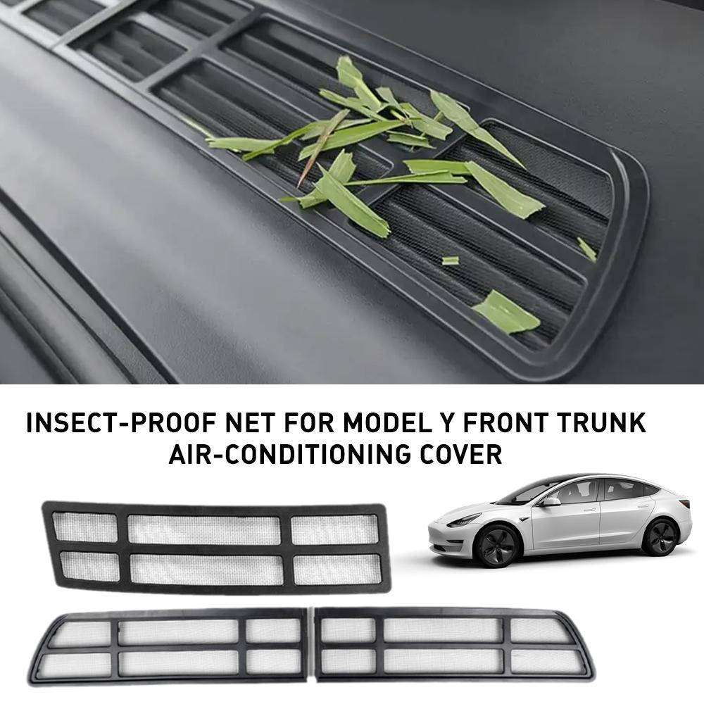 Insect-proof Net For Tesla Model Y Front Trunk Air-conditioning Cover Intake Grille Clean Air Inlet Protective Accessories 2023
