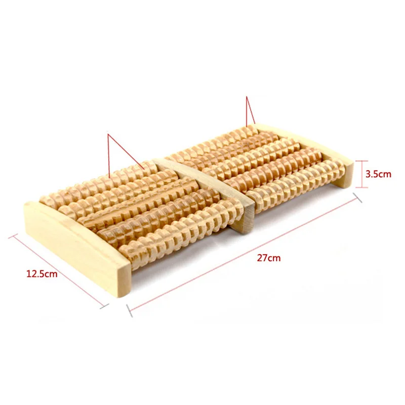 3 5 6 Raw Wooden Foot Massage Roller Relax Rest Relief Massager Spa Massager Anti Cellulite Pain Relief Foot Health Care Tools