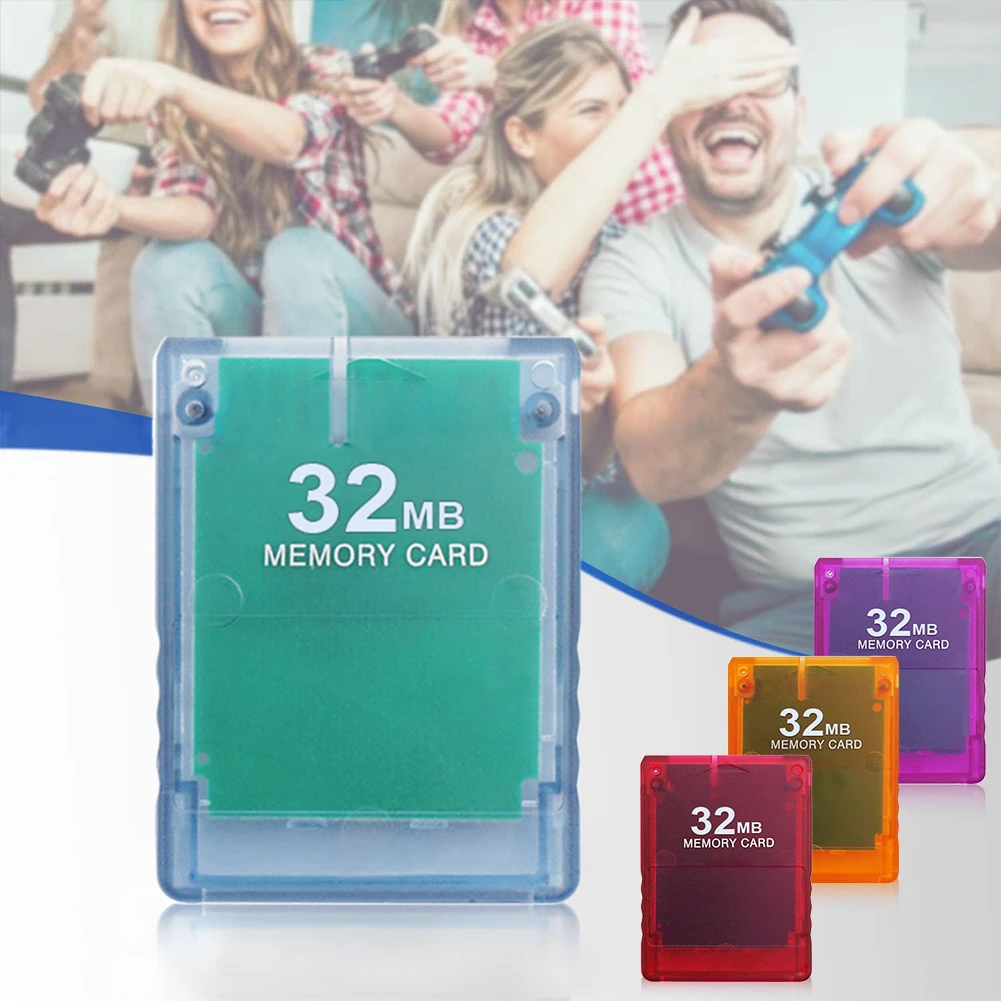 Free Mcboot ddmysmile Memory 8Mb/16Mb/32Mb/64Mb Card Transparent Shell Game Storage Card Gaming Memory Card For Ps2 FMCB Memory Card Smile