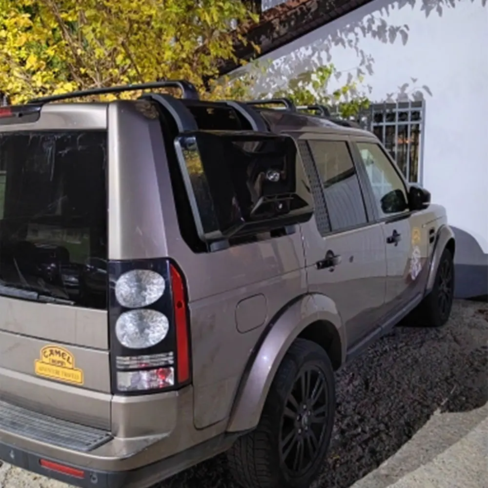 Car Roof Racks For Land Rover Discovery 4 3 LR4 2010-2017 Roof Rack Rail Luggage Boxes Small Bag Side Folding Ladder Box
