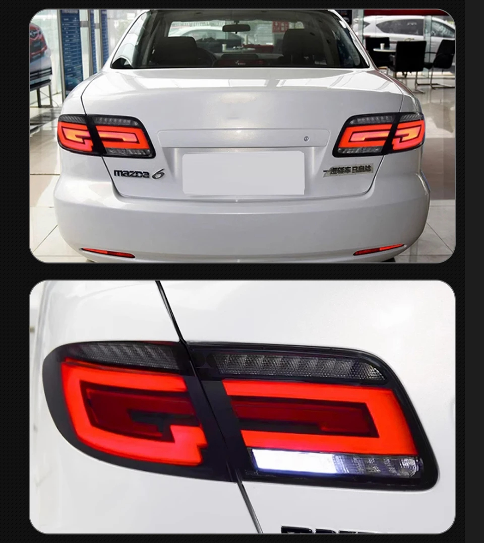 Car Tail Lamp for Mazda 6 LED Tail Light 20 03-20 15 Taillight Running Lights Turn Signal Brake Reversing Light