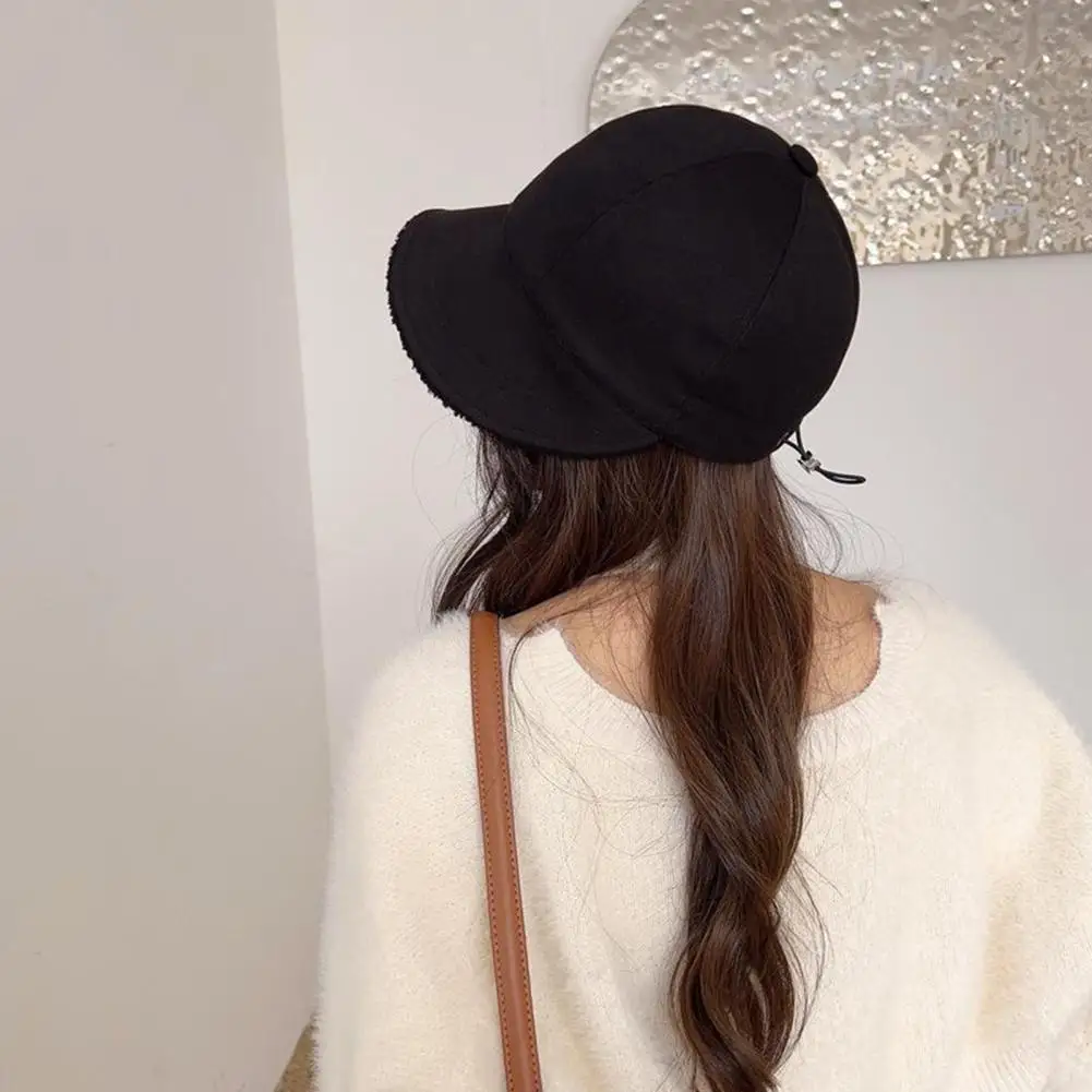Autumn Hat Stylish ddmysmile Winter Cold-Proof Women Baseball Hat Double Sided Headwear Autumn Winter Hat Sunscreen Smile