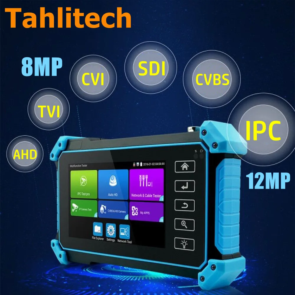 Tester 5200 IPC 4K Plus CCTV IP Camera Tester 8MP AHD CVI TVI SDI Camera 12MP IPC Camera Tester Display Monitor HDMI Cable Test smile