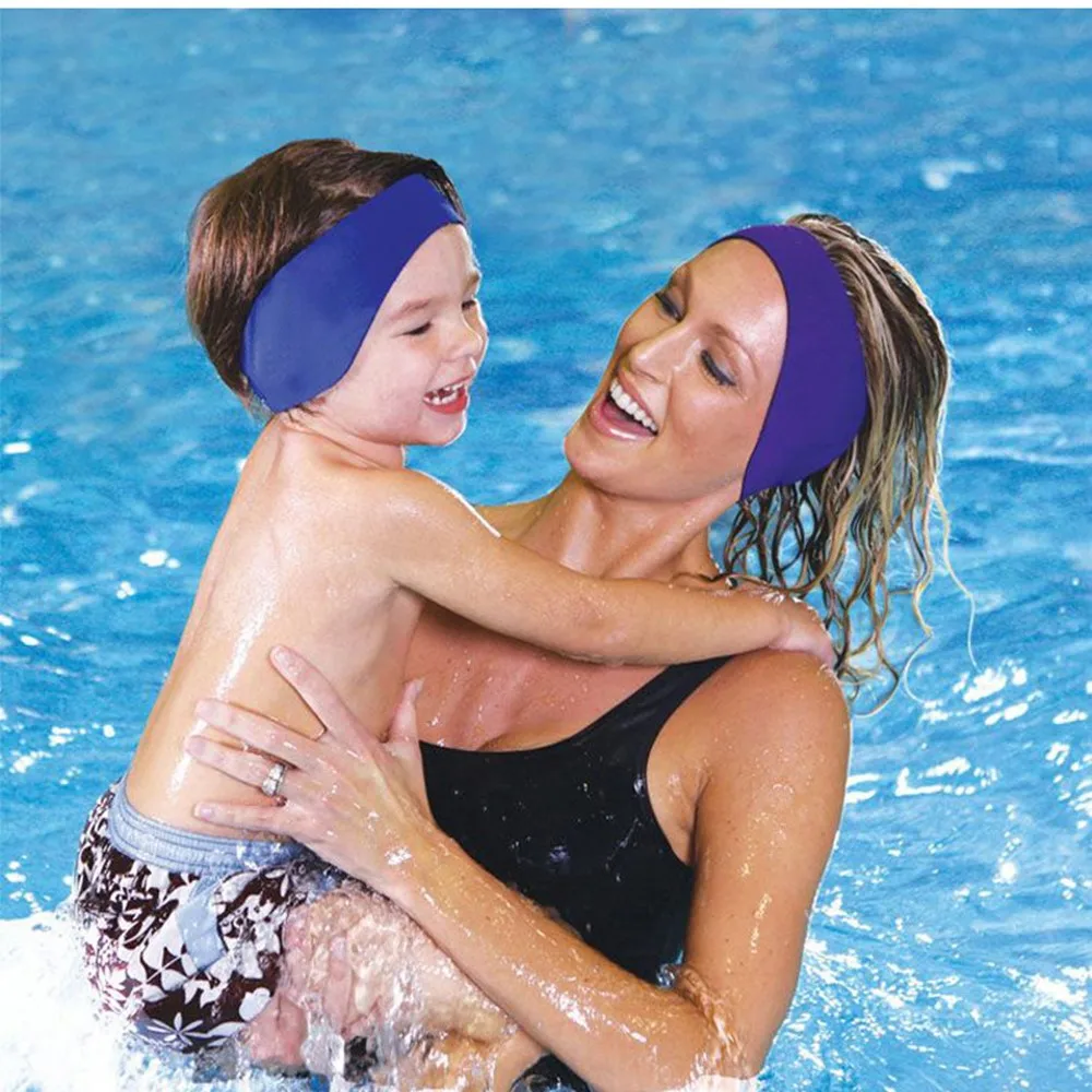 Adjustment Women Men Adult Kids Swimming Bathing Yoga Waterproof Ear Hair Band Headband Protector Watersport Neoprene Headband