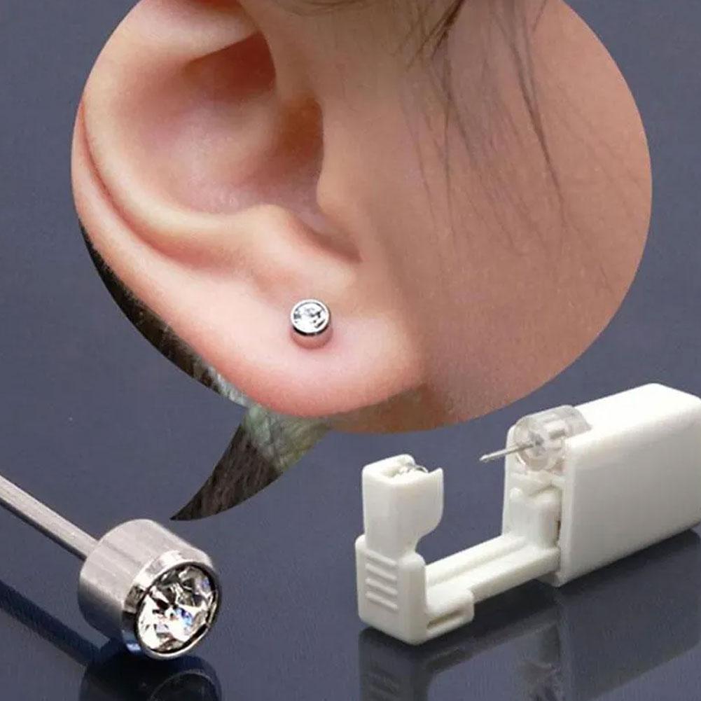 Safety Ear Piercing Gun Kit Disposable Disinfect Safety Earring Piercer Machine Studs Nose CLip Body Jewelry Piercing Tool