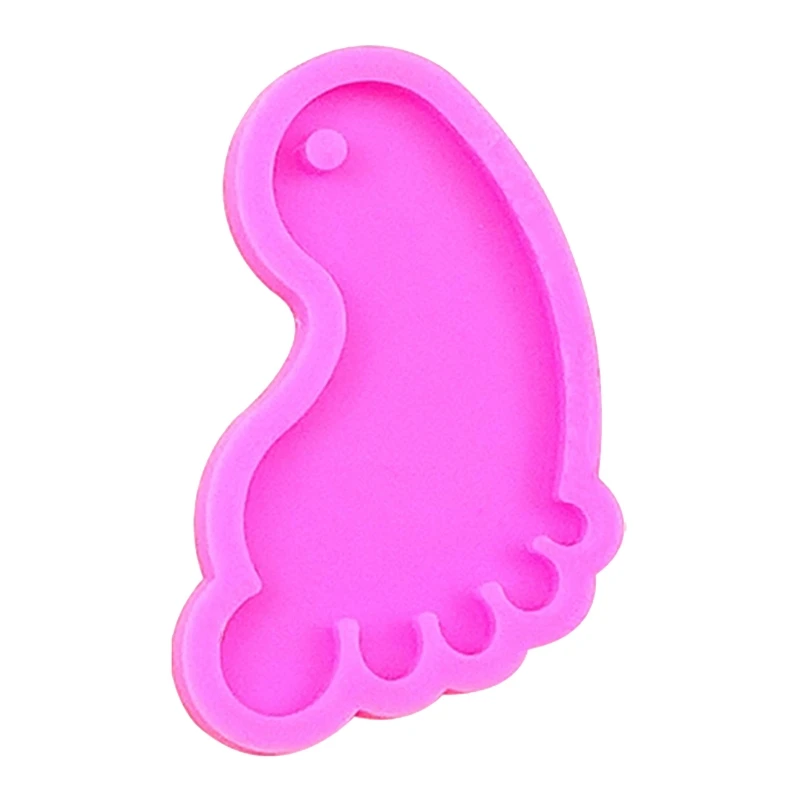 Small Foot Ornament Resin Casting Silicone Mold Woman Keychain Decorative Pendant Jewelry Mold for DIY Crafts