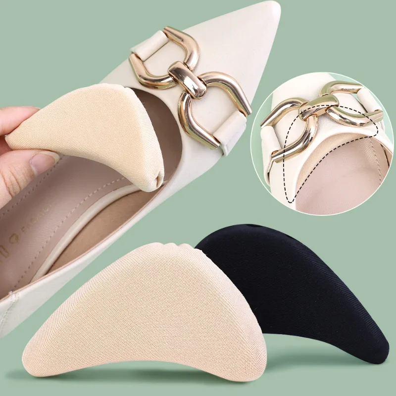 Pad Forefoot for Insert Women High Heels Shoes Accessories Toe Plug Half Sponge Shoes Pads Reduce Shoe Size Filler Insoles smile