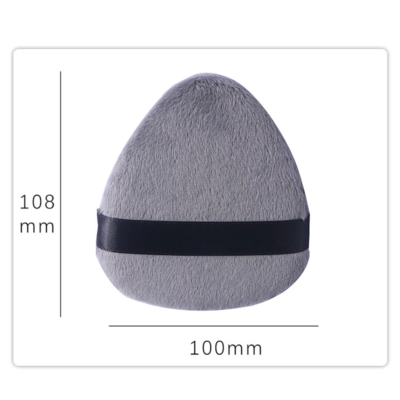 2/5/10Pcs Large Tongue Water Drop Powder Puff Setting Loose Powder Flocking Soft Cosmetic Puff Triangle Pointed Makeup Tools
