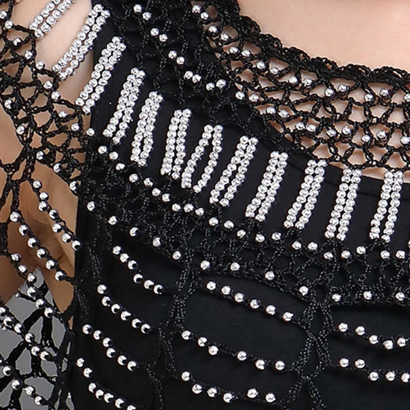 Beaded 1920S ddmysmile Shawl Gatsby Evening Cape Bridal Shawl Bolero Flapper Cover Up Elegant Wraps Shawl Scarf For Evening Dresses Party Smile