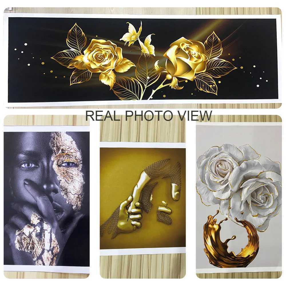 Elegant black and gold world map canvas art premium global design used for living room wall decoration luxury home decoration W241109