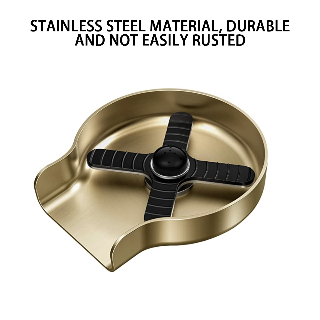 New glass washer home cup cleaning cup washing machine bar cup washer stainless steel cup wash machine gold four leaves