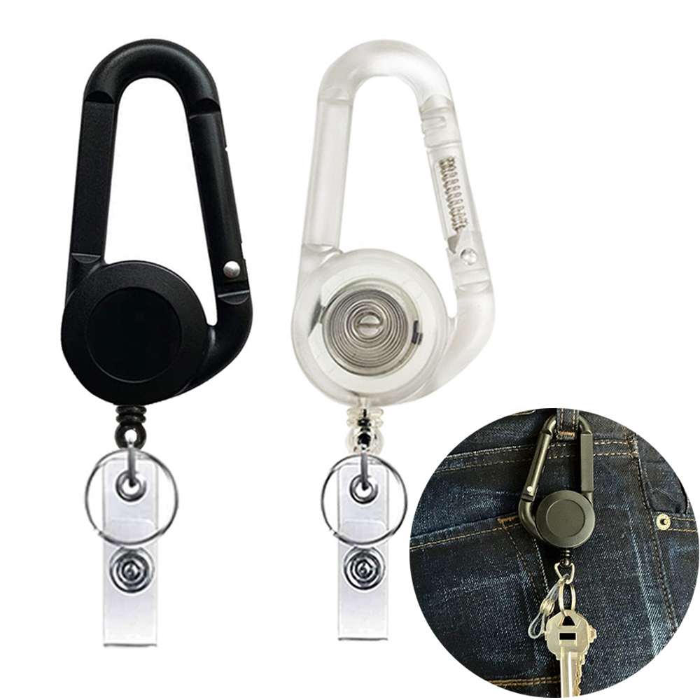 Key 2025 Ring Badge Reel Holder Retractable Id Card Badge Clip Hospital Nurse Supplies Name Tag Badge Reels Belt Rope new Holder Keychain