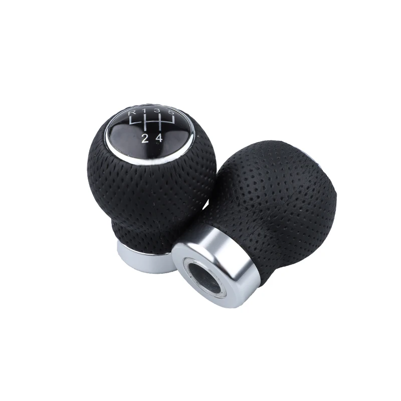 5 Leather Universal Speed Gear Shift Knob Manual Car Gear Stick Shift Knob Gear Stick Shift Knob For VW HONDA ddmysmile NISSAN VOO Smile