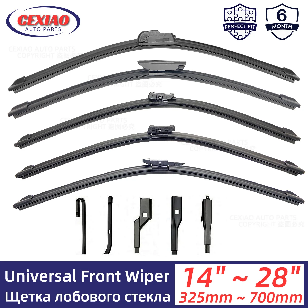 Wiper OEM Blades Universal For Slim Top Lock J Hook Soft Rubber Car Windscreen Wipers Wholesale Auto ddmysmile Replacement Parts Smile