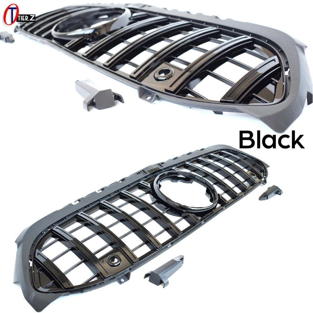 W177 Front GT Bumper Kidney Grill suitable for Mercedes A Class Hatchback V177 Sedan 2019 - 2024 A180 A200 A250 Diamond Grille